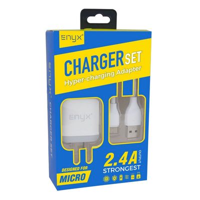 ENYX Micro USB Charger Set (White) ES-02